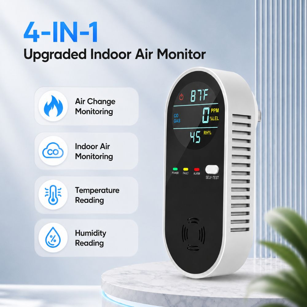 Co Detector Plug - Detector de Gas 4 en 1