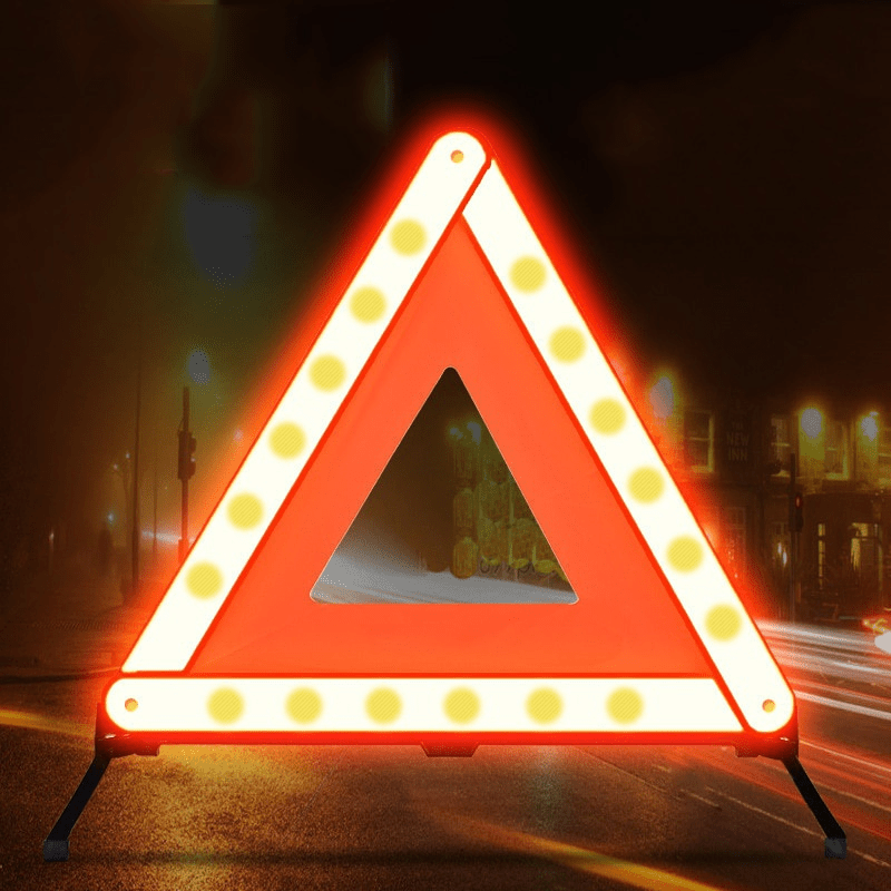 Emergency Exit Sign - Reflector Triangular para Coche, Señal de