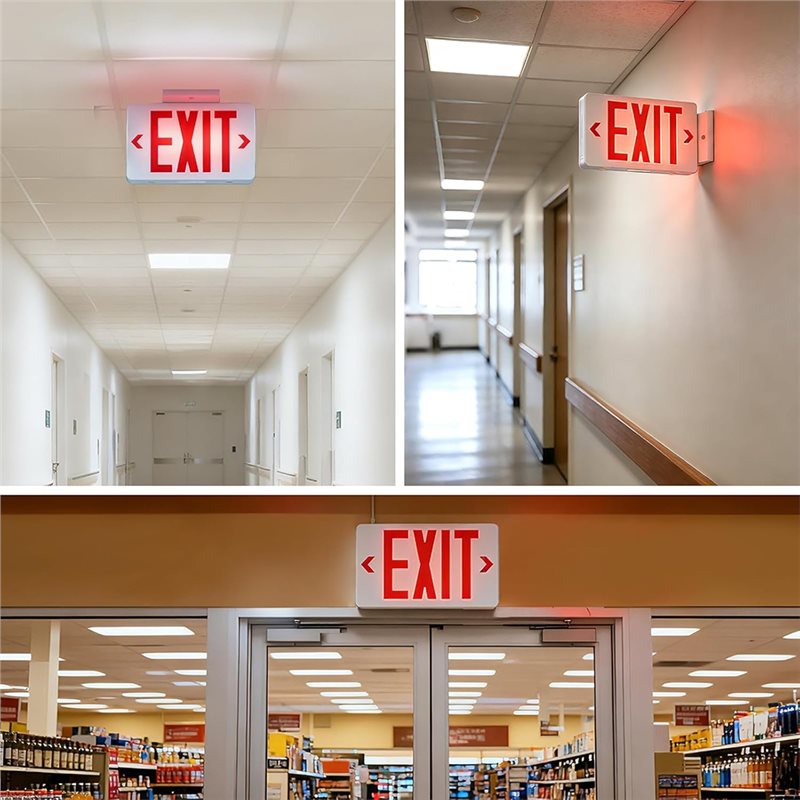 Luz de Salida LED con Certific - Emergency Exit Sign reseña y precio