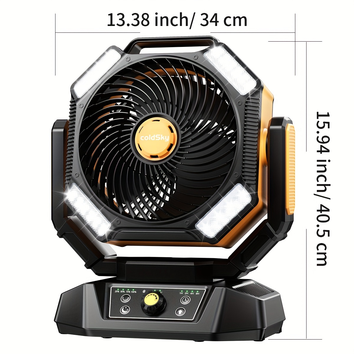 coldSky Ventilador de camping, - Power Outage Light reseña y precio