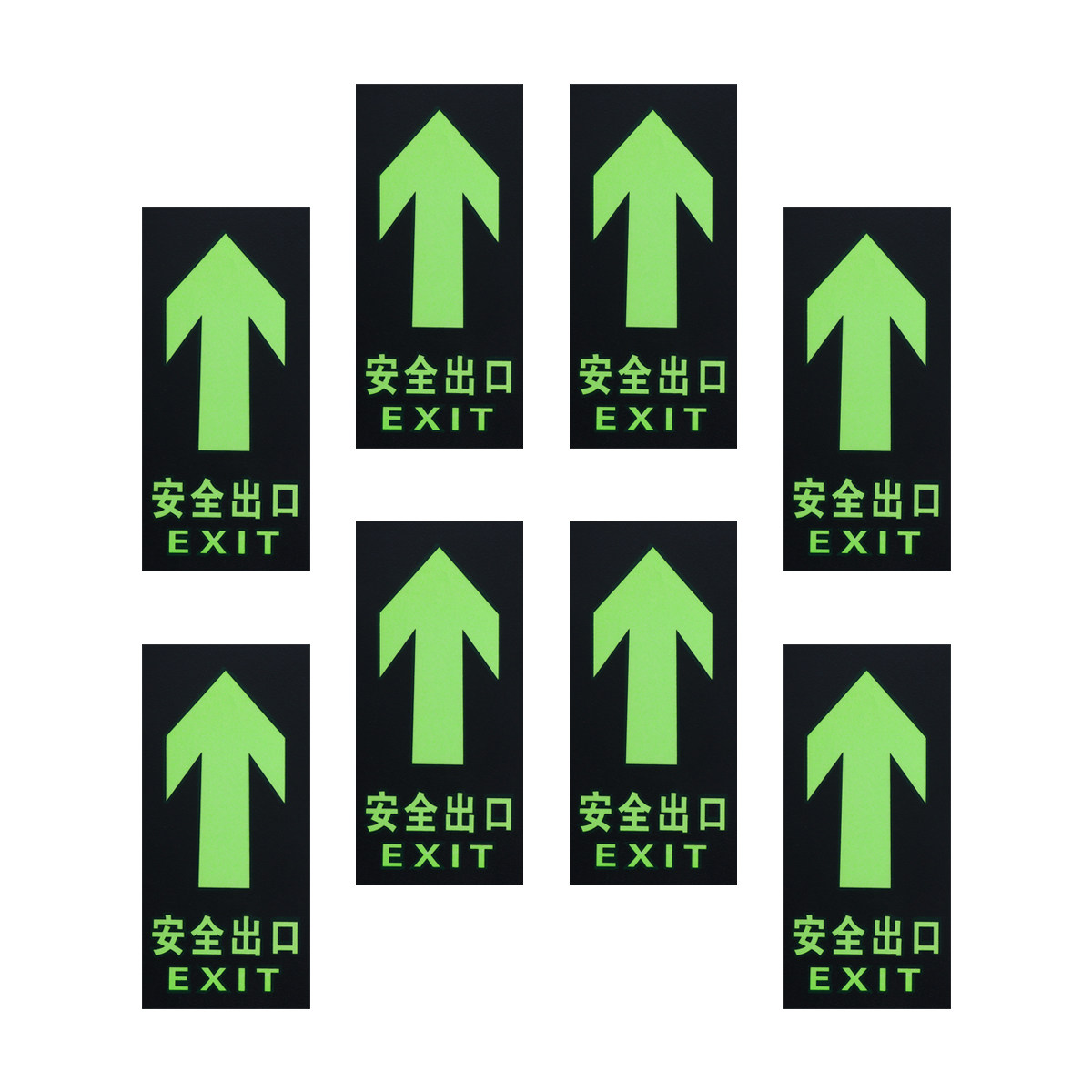 8 pegatinas luminosas de segur - Emergency Exit Sign reseña y precio