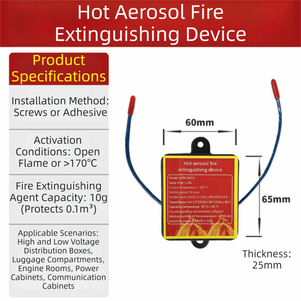 Dispositivo Ignífugo de Doble  - Fire Extinguisher Small reseña y precio