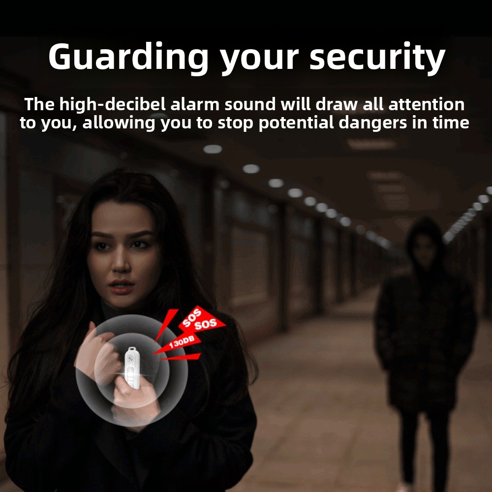 Luz LED de advertencia de segu - Personal Alarm Keychain reseña y precio
