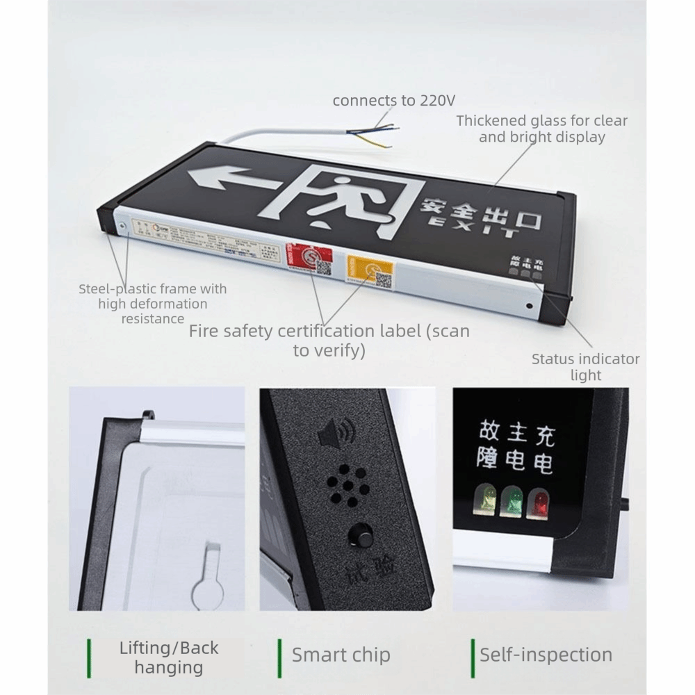 Luz LED de Emergencia para Sal - Emergency Exit Sign reseña y precio
